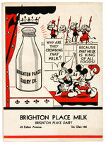 MICKEY MOUSE DAIRY PROMOTION MAGAZINE VOL. 1, NO. 10.