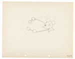 MICKEY MOUSE "STEAMBOAT WILLIE" ORIGINAL PRODUCTION DRAWING PAIR.