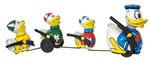 DONALD DUCK AND NEPHEWS WITH RIFLES LINE MAR WIND-UP.