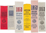 OREGON PIONEER ASSOCATION RIBBON COLLECTION SPANNING 1900-1919.