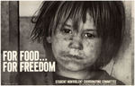 STRIKING SNCC "FOR FOOD... FOR FREEDOM" POSTER FEATURING IMAGE BY DANNY LYON.