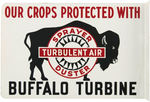 "BUFFALO TURBINE - TURBULENT SPRAYER DUSTER" FLANGE ADVERTISING SIGN.