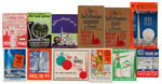 NEW YORK WORLD'S FAIR 1939-1940 EXTENSIVE LABEL/POSTER STAMP LOT.