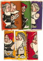 "SNOW WHITE AND THE SEVEN DWARFS" CURTISS CANDY DROPS BOX & WRAPPER SET.