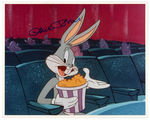 CHUCK JONES SIGNED PHOTO PAIR.