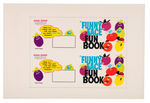 "FUNNY FACE FUN BOOK" PREMIUM WITH RARE PROOFING PAGES.