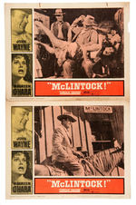 JOHN WAYNE "McLINTOCK" LOBBY CARD SET.