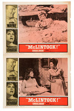 JOHN WAYNE "McLINTOCK" LOBBY CARD SET.