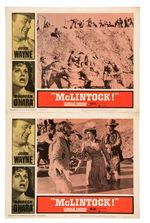 JOHN WAYNE "McLINTOCK" LOBBY CARD SET.