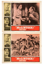 JOHN WAYNE "McLINTOCK" LOBBY CARD SET.