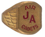 RARE JIMMIE ALLEN AIR CADETS CANADIAN ISSUED BRASS PREMIUM RING.