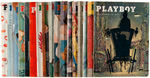 “PLAYBOY” 1950S MAGAZINE LOT.