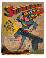 "SUPERMAN KRYPTO-RAYGUN" BOXED DAISY SET.