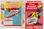 KELLOGG'S "SUGAR SMACKS" CEREAL BOX FLAT WITH EXPLODING BATTLESHIP PREMIUM OFFER.