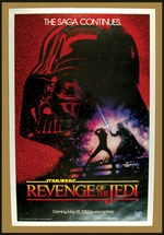 "STAR WARS - REVENGE OF THE JEDI" ORIGINAL TITLE TEASER POSTER.