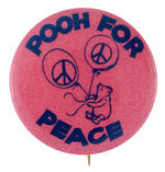 RARE TWO BALLOON VERSION "POOH FOR PEACE."