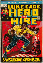 "LUKE CAGE, HERO FOR HIRE" ISSUES #1-5 COMIC BOOK LOT.