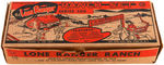 "THE LONE RANGER RANCH SET" BOXED MARX PLAYSET.