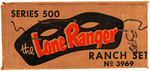 "THE LONE RANGER RANCH SET" BOXED MARX PLAYSET.