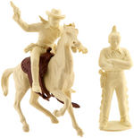 "THE LONE RANGER RANCH SET" BOXED MARX PLAYSET.