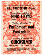 PINK FLOYD HANDBILL.