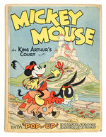 "MICKEY MOUSE IN KING ARTHUR'S COURT WITH POP-UP ILLUSTRATIONS" HARDCOVER.