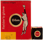 AL KALINE BOXED WILSON BASEBALL & BASEBALL GLOVE.