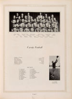 COLLEGE YEARBOOKS WITH RED GRANGE, GEORGE HALAS, BRONKO NAGURSKI, DICK BUTKUS.