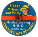 “FIBBER McGEE AND MOLLY” SET OF 2 PREMIUM TOPS.