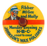 “FIBBER McGEE AND MOLLY” SET OF 2 PREMIUM TOPS.