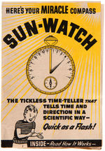 LITTLE ORPHAN ANNIE "MIRACLE COMPASS SUN-WATCH" COMPLETE PREMIUM.