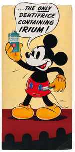 MICKEY MOUSE "PEPSODENT PASTE & POWDER" COUNTER TOP STANDEE.