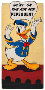 DONALD DUCK "PEPSODENT PASTE & POWDER" COUNTER TOP STANDEE.