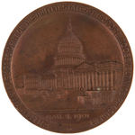 McKINLEY 1900 BEAUTIFUL BRONZE OFFICIAL INAUGURAL MEDAL.