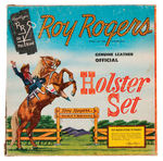 "ROY ROGERS GENUINE LEATHER OFFICIAL HOLSTER SET" BOXED.