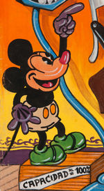 MICKEY MOUSE IN VINTAGE ORIGINAL ART PAINTINGS PROMO LOT OF EIGHT FOR URUGUAY RADIO STATION.