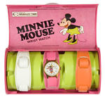 "MINNIE MOUSE WRIST WATCH" SET BY BRADLEY.