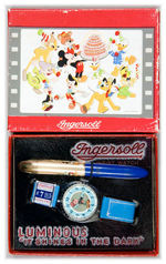 "JIMINY CRICKET" BOXED INGERSOLL BIRTHDAY SERIES WATCH WITH PEN.