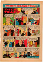 “DICK TRACY” COLLECTION OF 389 EARLY SUNDAY PAGES WITH TWO FULL YEARS.