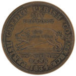 PRO-WHIG FOUR CONGRESSIONAL ELECTIONS TOKENS 1834 AND 1838.