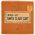 "SANTA CLAUS CART" BOXED WIND-UP CELLULOID TOY.