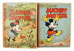 "THE POP-UP MICKEY MOUSE/MINNIE MOUSE" BOOK PAIR.