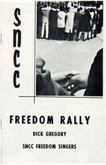 SNCC PLUS SEATTLE CIVIL RIGHTS/DICK GREGORY & FREEDOM SINGERS TWO RARE BROCHURES.