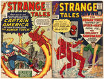 STRANGE TALES WITH HUMAN TORCH AND DR. STRANGE LOT OF EIGHT COMICS.