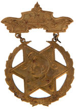 DEWEY 1898 GROUP OF SIX METAL BADGES OR MEDALLIONS.