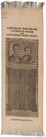 LINCOLN-DOUGLAS DEBATE 50th ANNIVERSARY RIBBON FROM 1908.