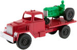 HUBLEY BOXED "PIPE TRUCK" & "FARM TRUCK AND TRACTOR" PAIR.
