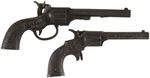 "COLUMBIA" & "SCOUT" EARLY CAST IRON CAP GUN PAIR.