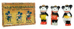 "MICKEY MOUSE MINNIE MOUSE ON PARADE" BOXED SET OF 1930s BISQUES.