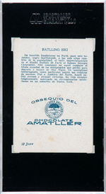 1928 AMATLLER CHOCOLATE SGC GRADED (RICHARD MERKIN COLLECTION) COMPLETE SPANISH BOXING CARD SET.